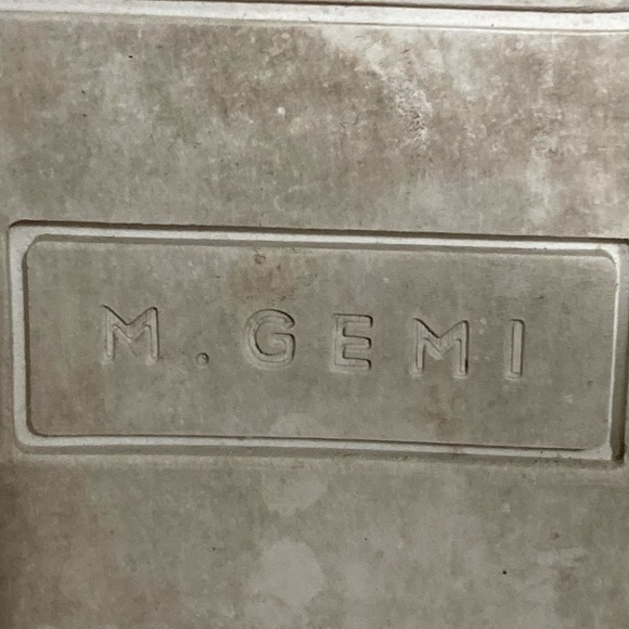 M. GEMÍ Womens Grey Leather Weave Slip On Loafer Made In Italy Shoes SZ EU 39.5 - Picture 11 of 12